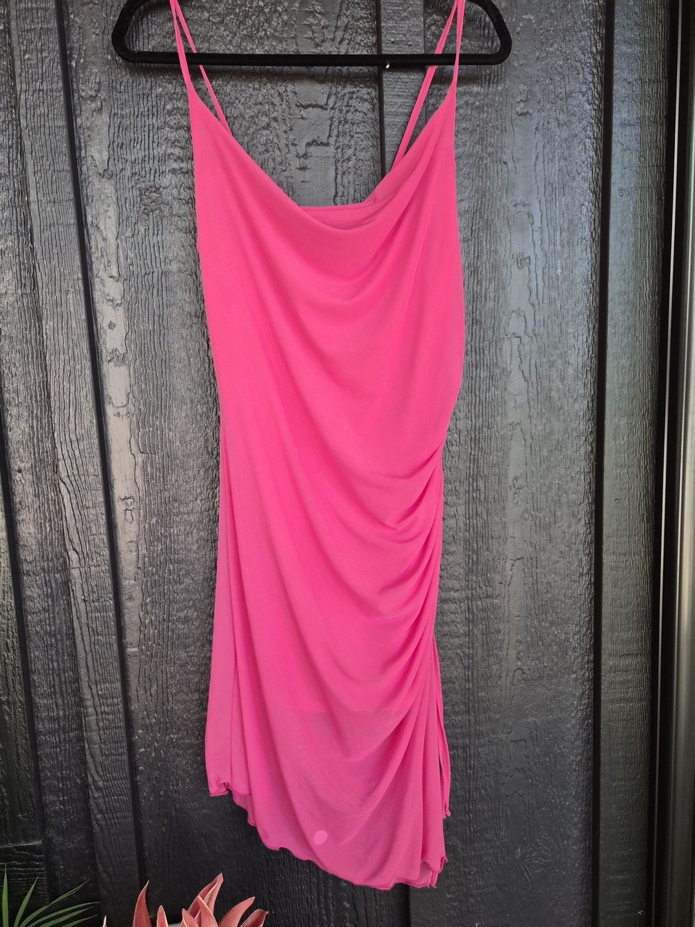 Rue21 Hot Pink Cowl Neck Mini Dress